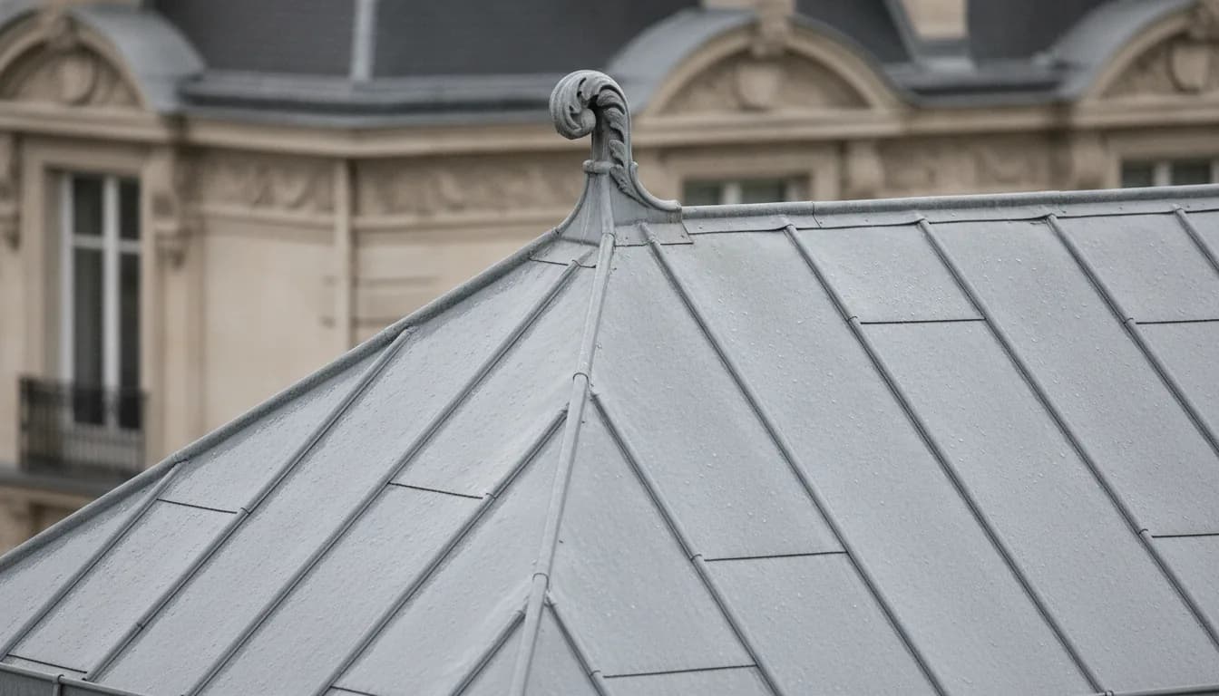 Toiture en zinc : durée de vie et entretien