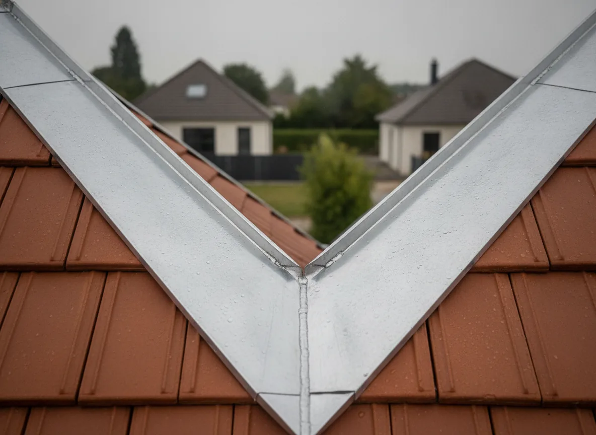 Noue zinc sur pavillon — Lens