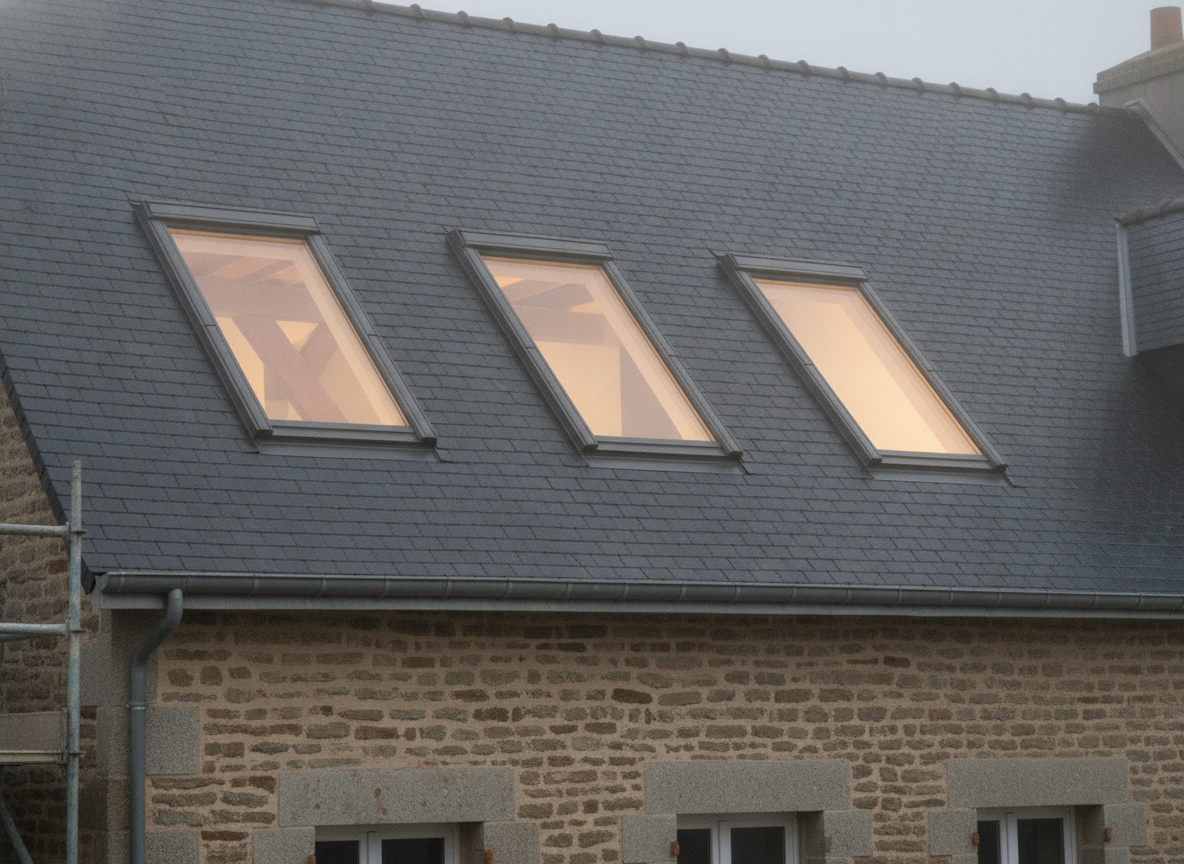 Pose 3 Velux + étanchéité — Étaples